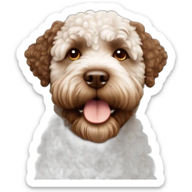lagotto romagnolo all brown face, no white sticker