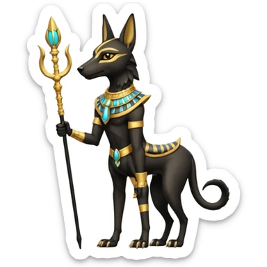 Anubis (full body) sticker