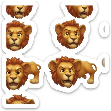 trouble, especially in the form of devil characters, bad lion and lions general mischief, and sexual innuendo with crown sticker