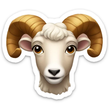 Aries sign sticker