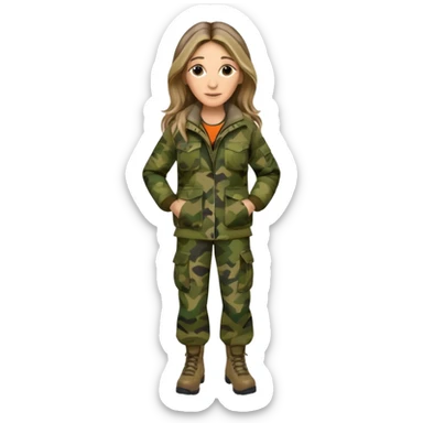 Sarah jessica Parker in camo hunting clothes sticker