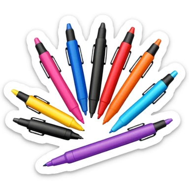 felt-tip pens sticker