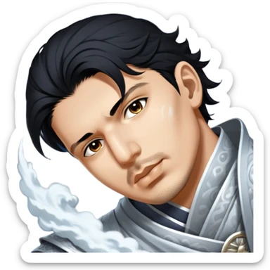 Moonlit Samurai sticker