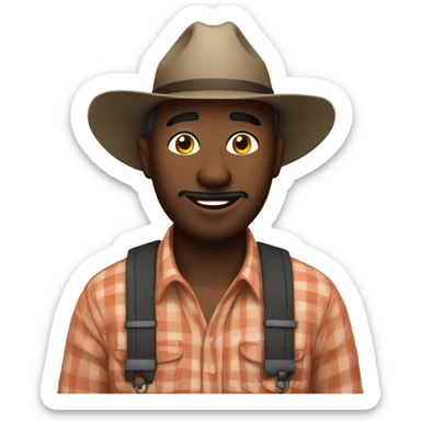 Chris the farm owner  sticker