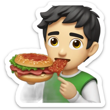 fernanfloo comiendo chorizo sticker
