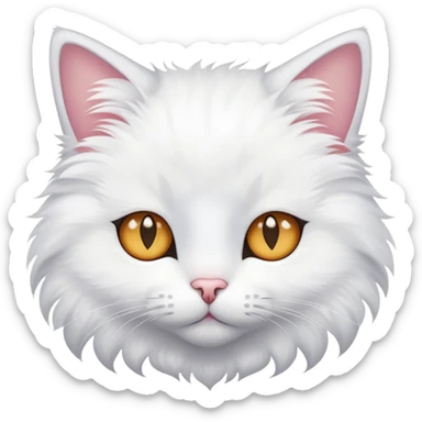 Cat with star shaped eyes sticker