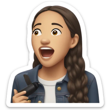 Olivia Rodrigo singing sticker