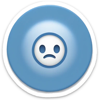 White colour correct icon inside a blue color circle sticker