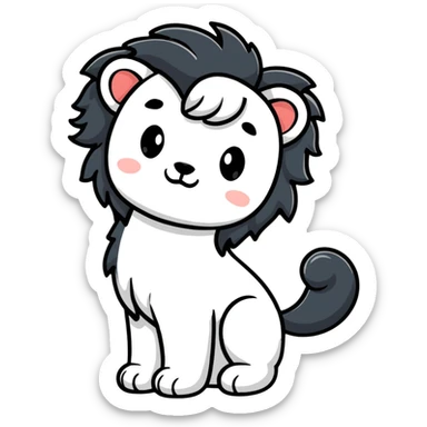 Mane holding himself sticker