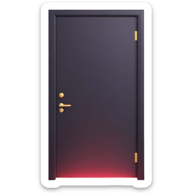 door open with blinding light, dramatic effect sticker