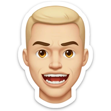 Make Big Justice with a SHARP jawline and mewing sticker