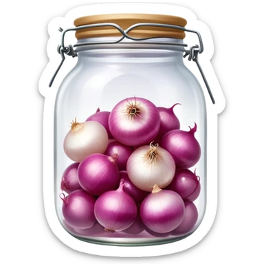 pickled onions in a jar sticker