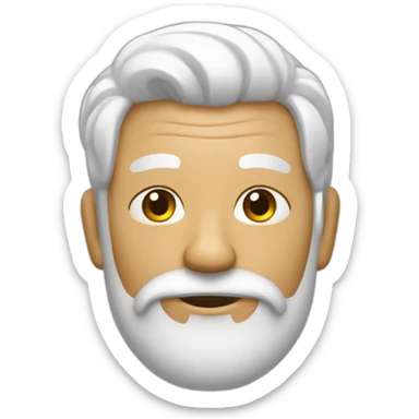 Un viejo con pelo blanco barba blanca en bañador sticker