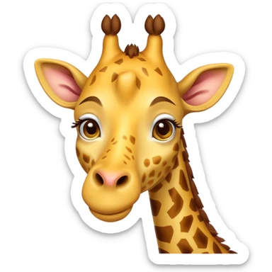 create a emoji of a stoned giraffe sticker