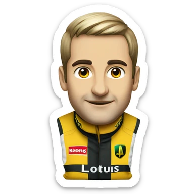 2012 Lotus E20 Renault Formula 1 car front view sticker