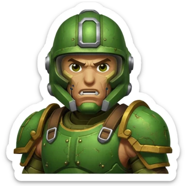 Doomslayer from Doom 2016 sticker