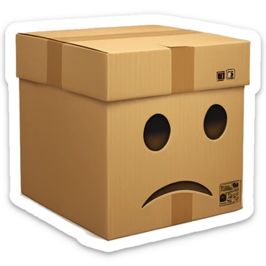 A cardboard box package with a video camera printed on the side of it. sticker