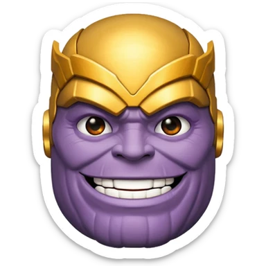 thanos zesty smile sticker