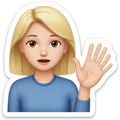 A girl slap his boyfriend  sticker