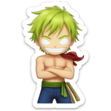 luffy zoro sanji sticker
