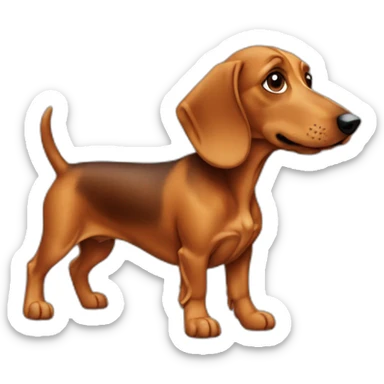 Teckel a poil dur sticker