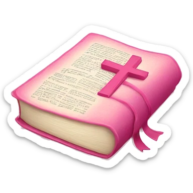 Pink bible sticker