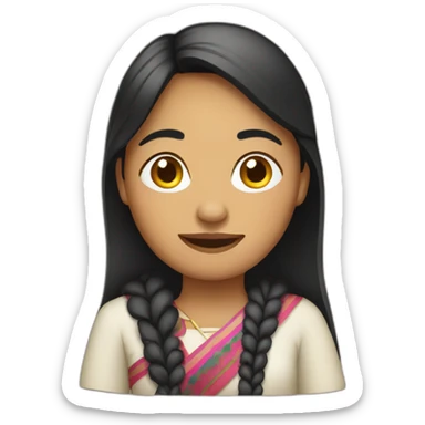 Guatemalan woman sticker