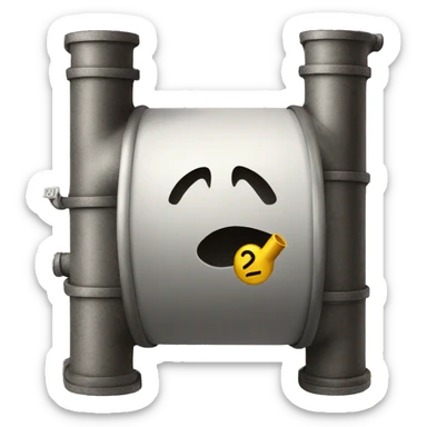 20 Euros wrapped around a pipe with explenation mark sticker