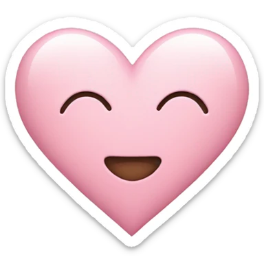 Light pink heart sticker