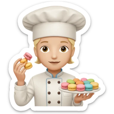 cuisinier de macaron sticker