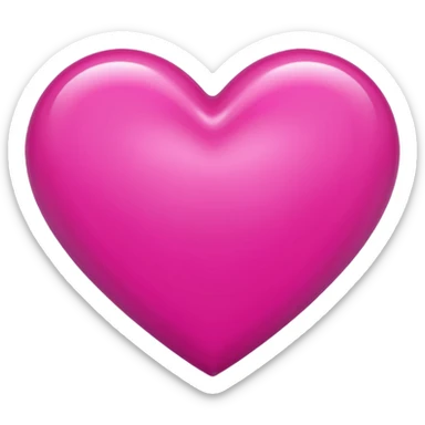 fuschia heart sticker