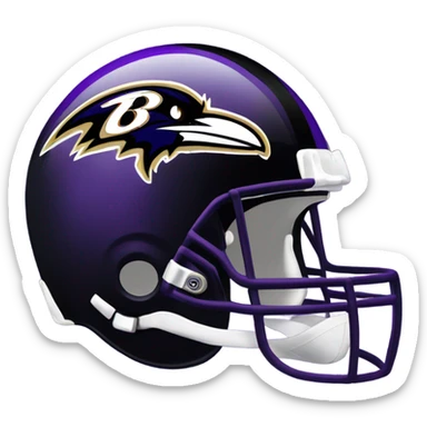 Baltimore Ravens helmet  sticker