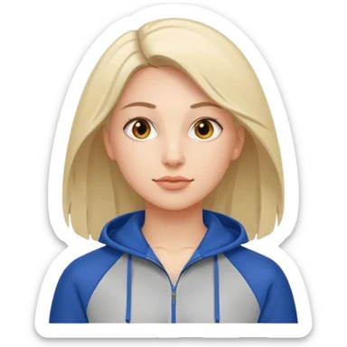 woman walks in a tracksuit   sticker