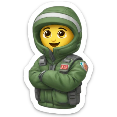 Ad0lpf hitl’air avec une tenue naz II sticker