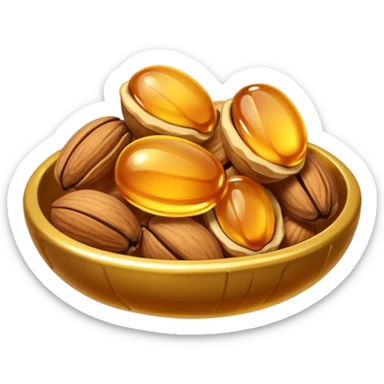nuts with honey sticker