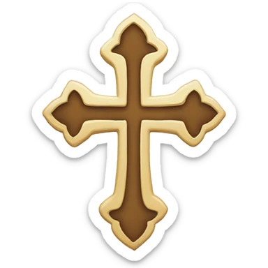 Catholic cross sticker