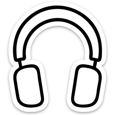 headphones sticker