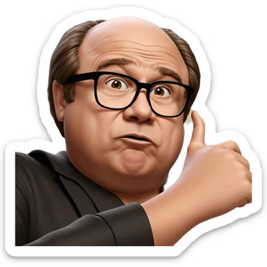 boy in glasses portrait sticker