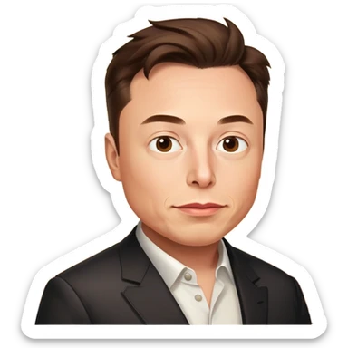 Chicken Elon musk sticker