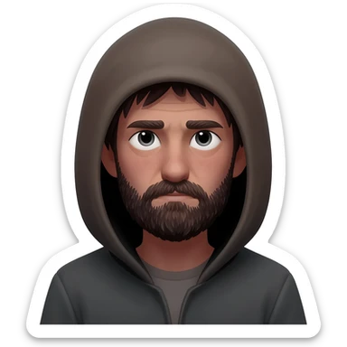 Homeless person sticker