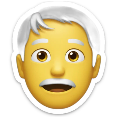 Un emoji qui pleure et rigole sticker