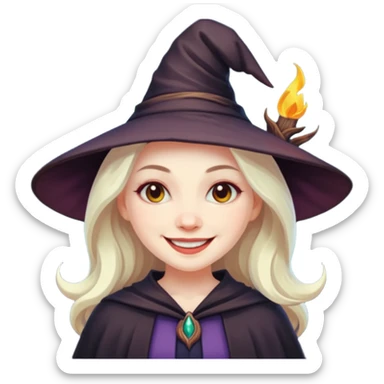 Witch smile sticker