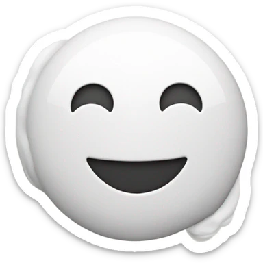 Smiley face with thinking bubble sticker