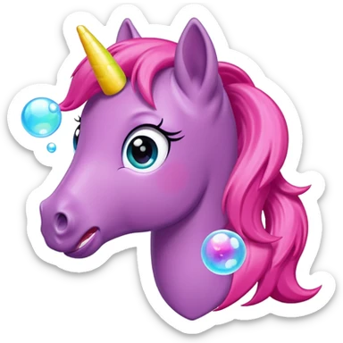 My little pony horse with chewing gum sticker