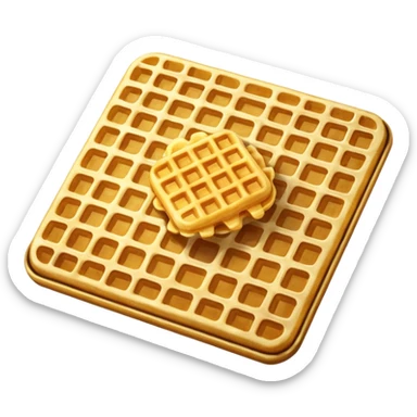 Waffle fries sticker