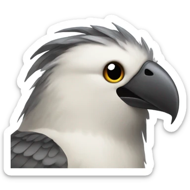 Winking emoji with a beak sticker