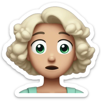 steven universe character from steven universe series looks worried sticker