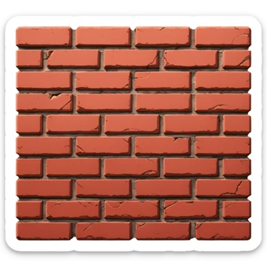 Brick wall: sticker