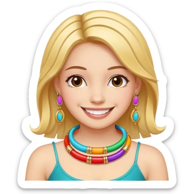 A girl wearing bangles sticker