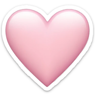 Light pink heart sticker
